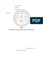 Procedimientos y Tecnicas para Toma Fisica de Inventario Nia 230 330 500 505 y 530