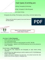 Types of Printing Process PDF