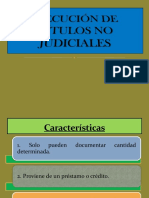 EJECUCIÓN DE TÍTULOS NO JUDICIALES Diapositivas 