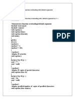 Function Overloading With Default Arguments Ex - No:1 Date: Aim: To Implement A Function Overloading With Default Arguments in C++ Program