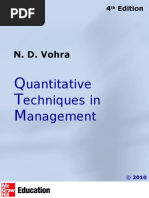 Uantitative Echniques in Anagement: N. D. Vohra