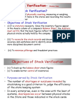 NOTES WM Stock Verification & Presvn