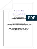 93 Lansdowne Road: Prepared in Accordance With The Site Waste Management Plans Regulations 2008