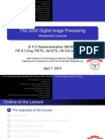 TSC 2002 Digital Image Processing: Introductory Lecture