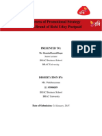 Ffectiveness of Promotional Strategy of A Sub-Brand of Robi Udoy Postpaid