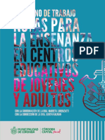 Cuaderno de Trabajo Notas para La Enseanza en Centros Educativos de Jvenes y Adultos