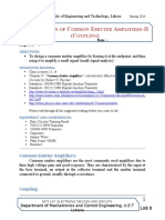 Lab - 8 - Common Emitter Amplifiers-II