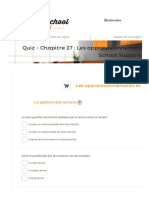 Quiz - Chapitre 27 - Les Approvisionnements Et La Logistique - Business School SupportBusiness School Support