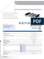 Tubular Sensors: Extended Range of Standard "One For All" Photoelectric Tubular M18 Sensors