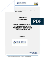 Informe Geodésico - Conhidro