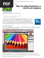 1 Taller de Adobe Photoshop - La Interfaz Del Programa