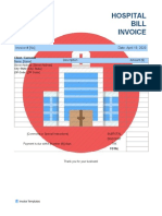 Hospital Bill Invoice Template