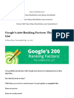 Google Ranking Factors - The Complete List