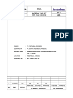 TNU-MT-50-001-A4 R0 Material Take Off