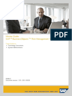 Master Guide Sap Businessobjects Risk Management 10.0: Technology Consultants System Administrators