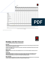 Monthly Cash Flow Forecast Template