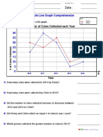 Y Number of Coins Collected Each Year: Double Line Graph Comprehension