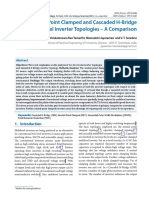 Neutral Point Clamped and Cascaded H-Bridge Multilevel Inverter Topologies - A Comparison