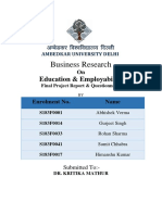 Business Research Education & Employement