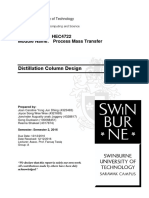 Distillation Column Design Lab Report