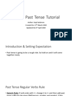 Simple Past Tense Tutorial: Author: Gopi Sudarson Created On: 27 March 2020 Updated On:5 April 2020