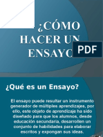 COMO HACER UN ENSAYO Power Point