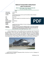 National Transportation Safety Board: Marine Accident Brief