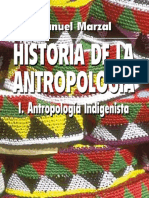 Historia de La Antropologia Vol 1 PDF