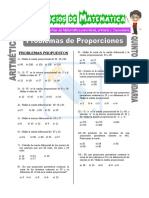 Problemas de Proporciones para Quinto de Secundaria PDF