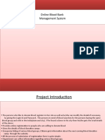 Online Blood Bank Management System