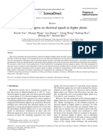 Research Progress On Electrical Signals in Higher Plants