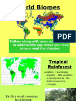 World Biomes: Follow Along With Your Note Packet To Add/modify Any Notes You Took As You Read The Chapter