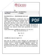 Aula 1 e 2 - Matemática - 3 Série - Giovani - Rafael