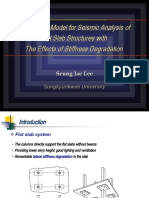 An Efficient Model For Seismic Analysis of Flat Slab Structures With The Effects of Stiffness Degradation