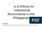 Code of Ethics For Professional Accountants in The Philippines