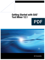 Getting Started With SAS Text Miner