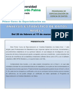 Brouchure Análisis Estadístico de Datos PDF