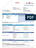 Sanomics OncoSnapPro Sample Report