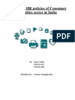 Project On HR Policies of Consumer Durables Sector in India: By: Zain Uddin DM18A60 PGDM-HR