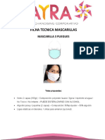 Especificación Técnica Mascarillas Reutilizables P.T