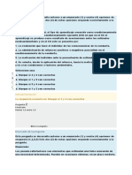 Modelos de Intervencion en Psicologia. Cuestionario