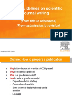 Basic Guidelines On Scientific Journal Writing