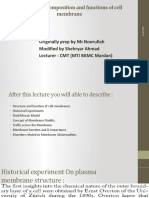 Biochemical Composition and Functions of Cell Membrane