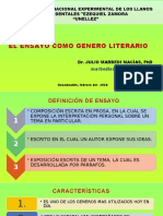 El Ensayo - Genero Literario