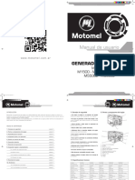 Generador Eléctrico: Modelos M1500 - M2500 - M2500E M5500E - M8000E