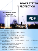 Power System Protection: Shoaib Ahmed Shaikh Lecturer (EE) Sukkur IBA University