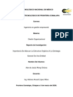 Importancia de Adecuar La Estructura Orgánica A La Estrategia General de Una Entidad