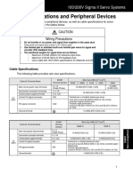 Cable Specifications and Peripheral Devices: 100/200V Sigma II Servo Systems