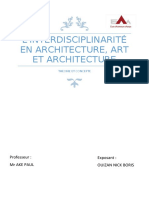 L'interdisciplinarité en Architecture, Art Et Architecture