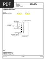 Connection No - C08-C6: Vertical Shear Tying Force FV 705 KN : Fa 705 KN